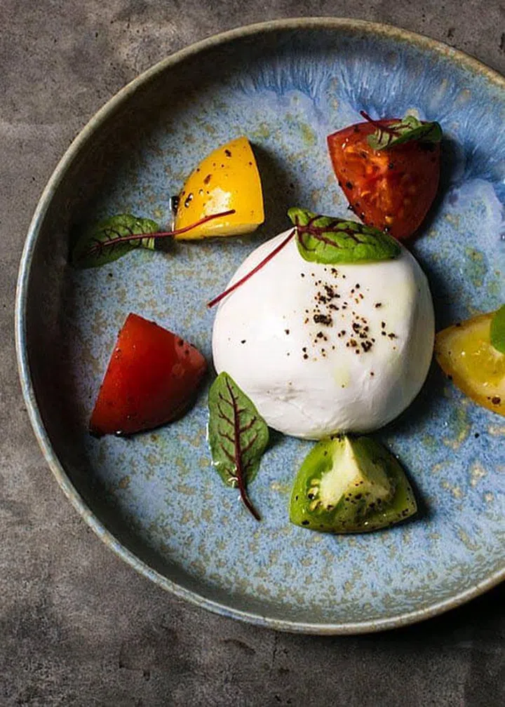 Burrata and Heirloom Tomatoes. PHOTO Operation Dagger