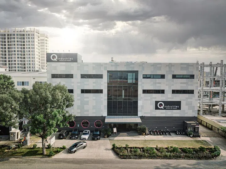 The Q Industries flagship building is in Ho Chi Minh City, Vietnam. (Photo: Quek Kwan Yi) 