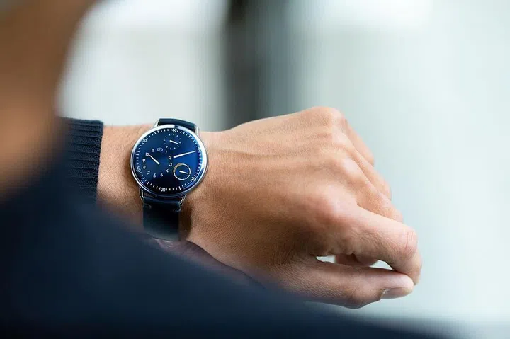 The Type 1° Round in Night Blue and Black was launched in 2023. (Photo: Ressence)