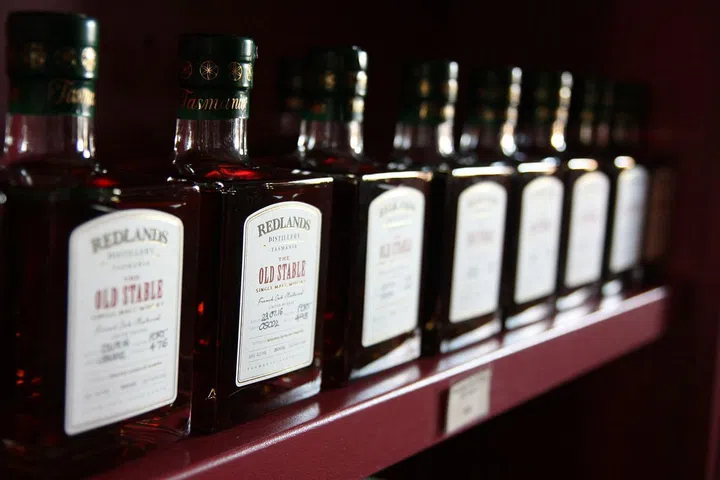 Whiskies from Redlands Distillery, one of the few paddock-to-bottle Tasmanian whisky producers