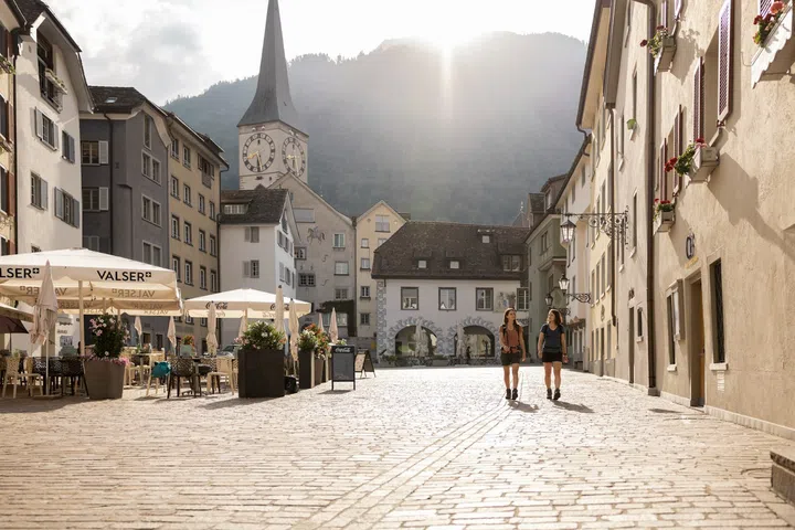 The old town at Chur, Graubünden. (Photo: Switzerland Tourism)
