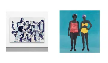 Works by upcoming artists