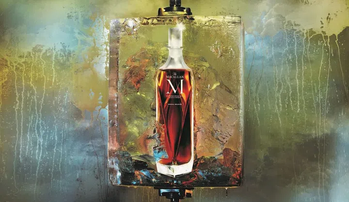 Matured in a small number of hand-selected casks, The Macallan M 2022 Release is a showcase of rich natural colour. (Photo: Nick Knight/The Macallan)