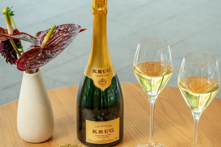 krug in the kitchen