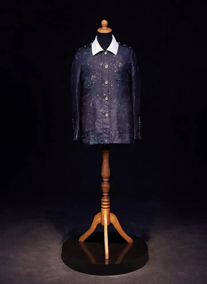 The made-in-Tuscany Divine Jacket in a Milky Way print hand-sprayed by Italian artisans (Photo: EthanK)