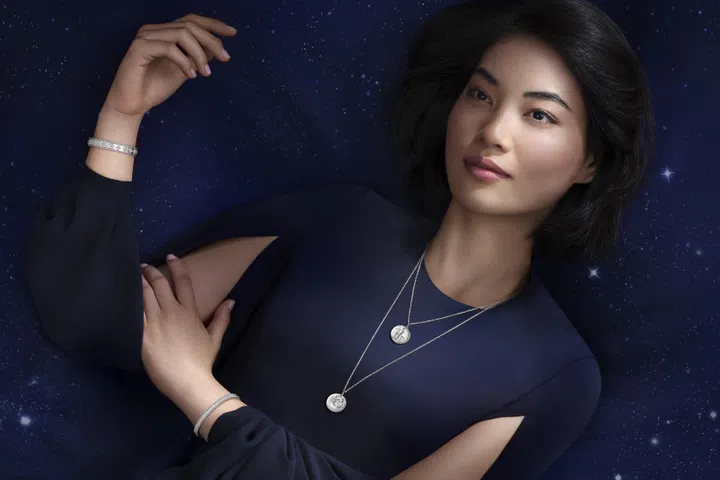 Van Cleef & Arpels Zodiaque white gold necklaces