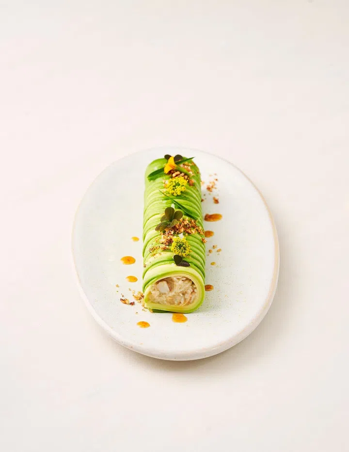 Mangrove Crab Tartine with Avocado and Yuzu Citrus (Credit: Rosemead)