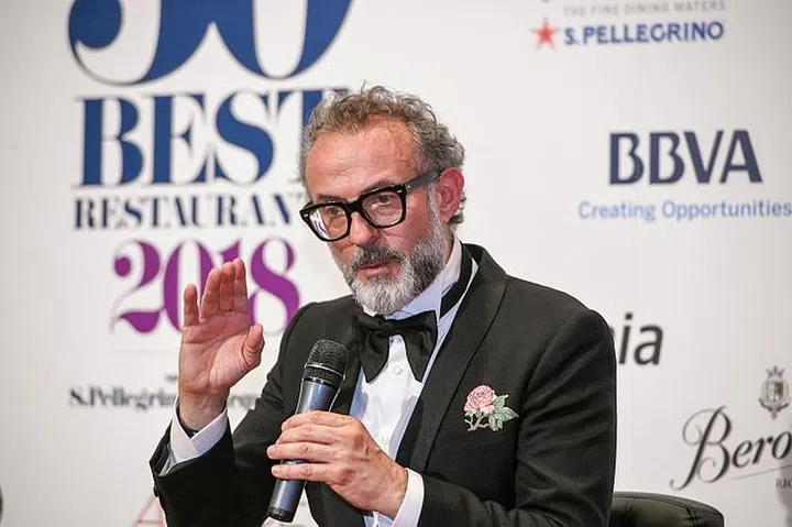 Massimo Bottura, whose restaurant Osteria Francescana topped the list in 2016 and 2018