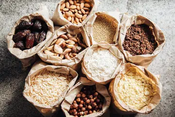 Nuts and grains are sold by weight at Australian chain The Source Bulk Foods
