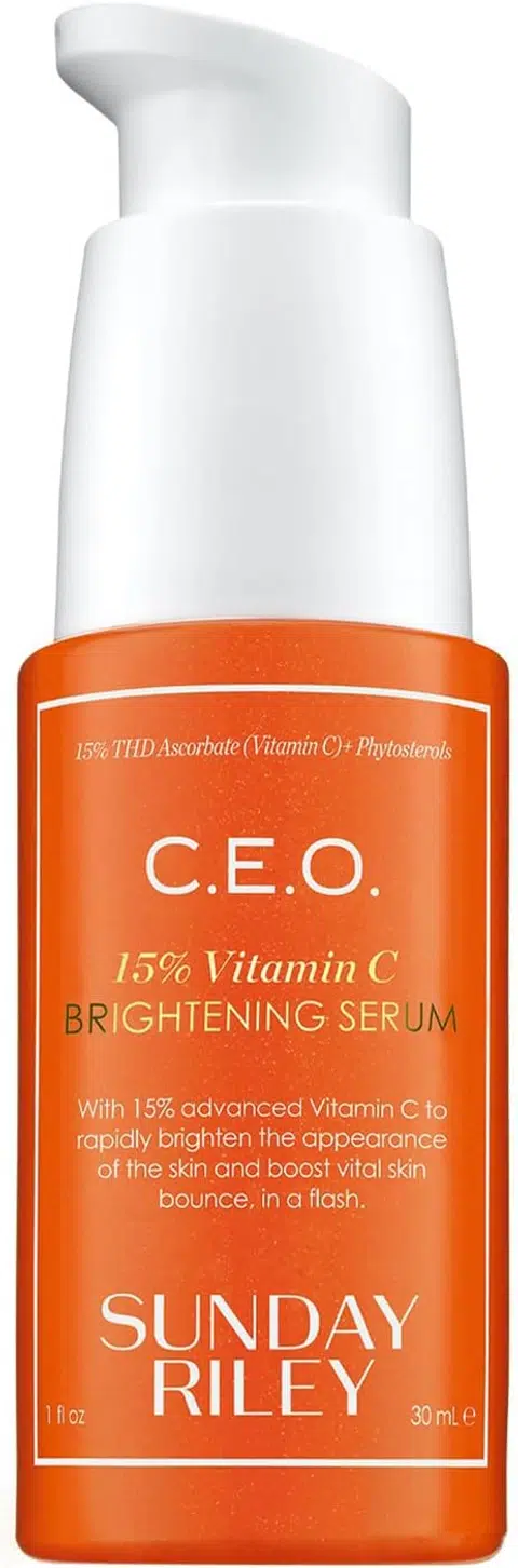 Sunday Riley C.E.O. 15% Vitamin C Brightening Serum | Best moisturisers and skincare to use on an aeroplane