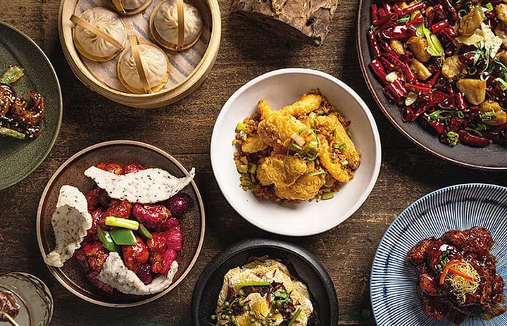 Mott 32's plant- based dishes.