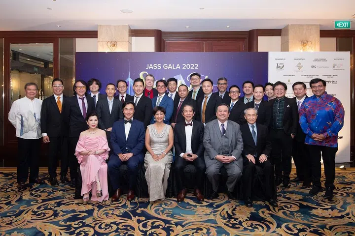 Abdullah Tarmugi, Susan Peh, Albert Chiu, Minister Indranee Rajah, Edmund Lam, Jeremy Monteiro, George So, Euan Murugasu, JASSO Musicians