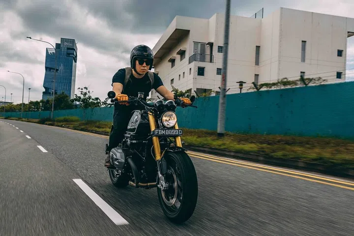 Besides animals, Desmond Ng's other passion is his motorcycle.