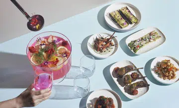 Lumo restaurant punch bowl