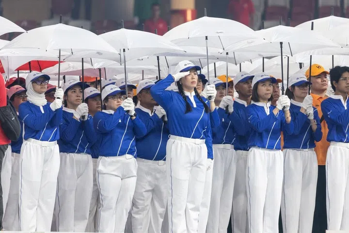 companies marching at National Day Parade