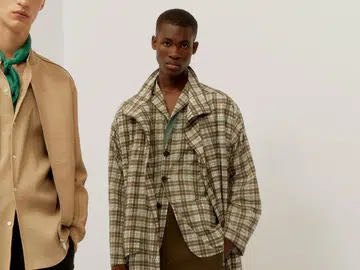 Backstage at the Hermes show