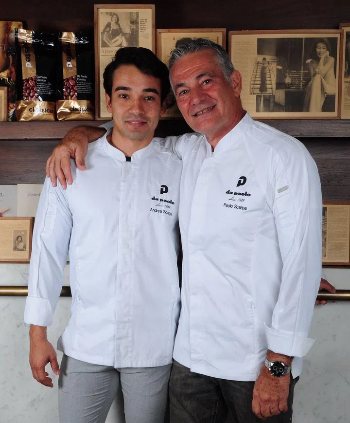 Andrea Scarpa and his father Paolo (Photo: Da Paolo Group) 