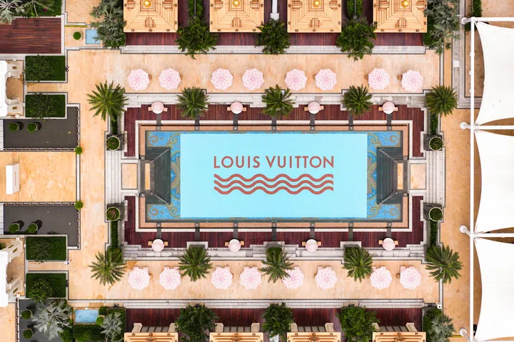 Earlier this year, from May 23 to June 5, Louis Vuitton partnered with Galaxy Macau to take over the poolside of Cabana at Banyan Tree Macau for the pre-launch of its Women’s Fall 2024 collection and the release of the Men’s Pre-Fall 2024 collection. (Photo: Capella at Galaxy Macau)