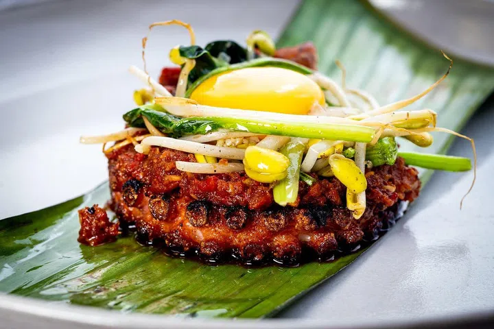 Grilled octopus with housemade sambal