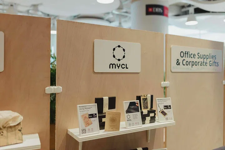 MYCL's booth, showcasing their product Mylea (Image: DBS Bank)