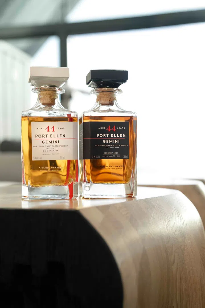 Port Ellen Gemini, a twin 44-year-old release. (Photo: Diageo)