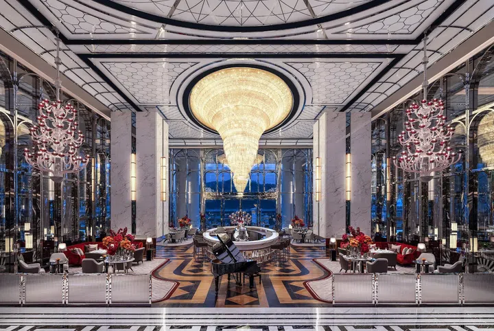 The Raffles Lounge and Terrace, Raffles Macau, was designed by Hirsch Bedner Associates and opened in August 2023. (Photo: Capella at Galaxy Macau)