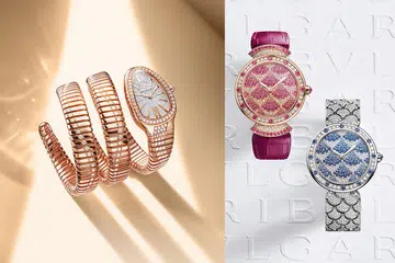 Bulgari Serpenti Tubogas Infinity and Divas' Dream Mosaica watches from LVMH Watch Week 2023