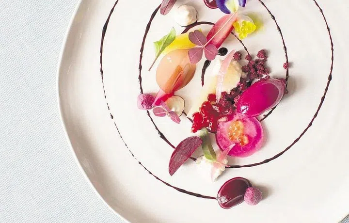 A heirloom beetroot dish at Odette