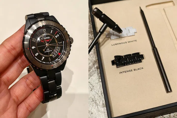 Viewing the latest Chanel watch novelties and testing the durability of its signature J12 ceramic bracelets at Siam Paragon Bangkok Watch Week