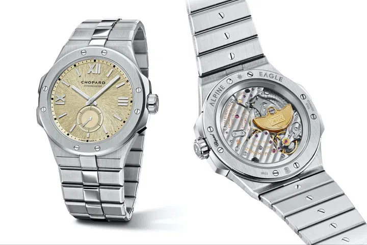 new trends: Chopard debuts champagne gold dial on Alpine Eagle 41 XPS at watches and wonders 2026