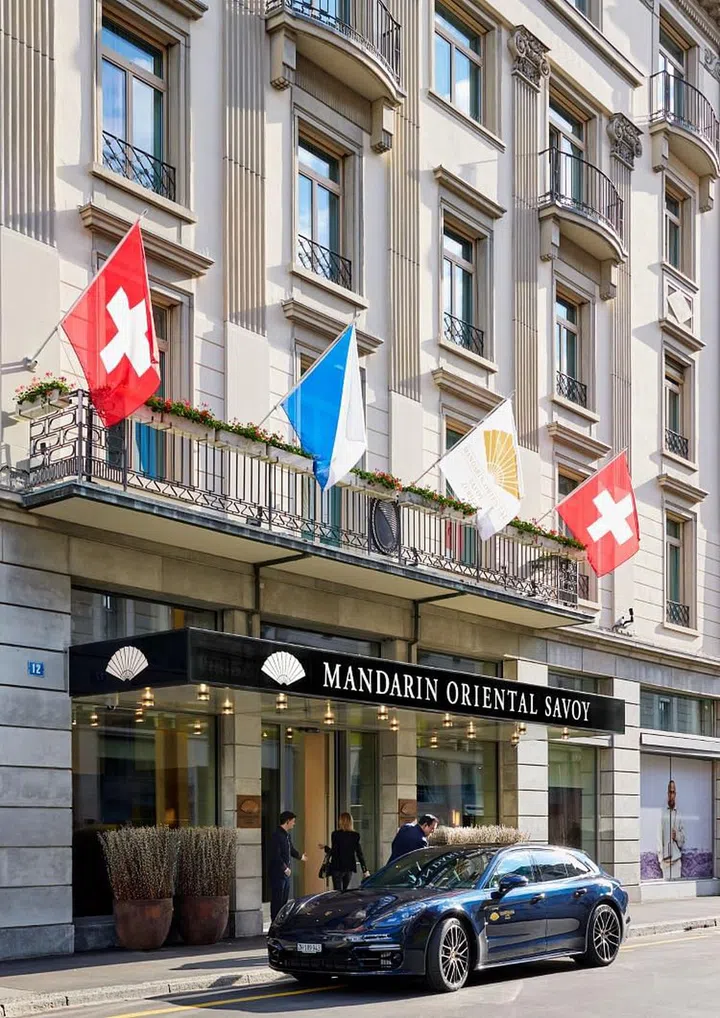 The façade of the Mandarin Oriental Savoy, Zurich. (Photo: Mandarin Oriental Savoy, Zurich)