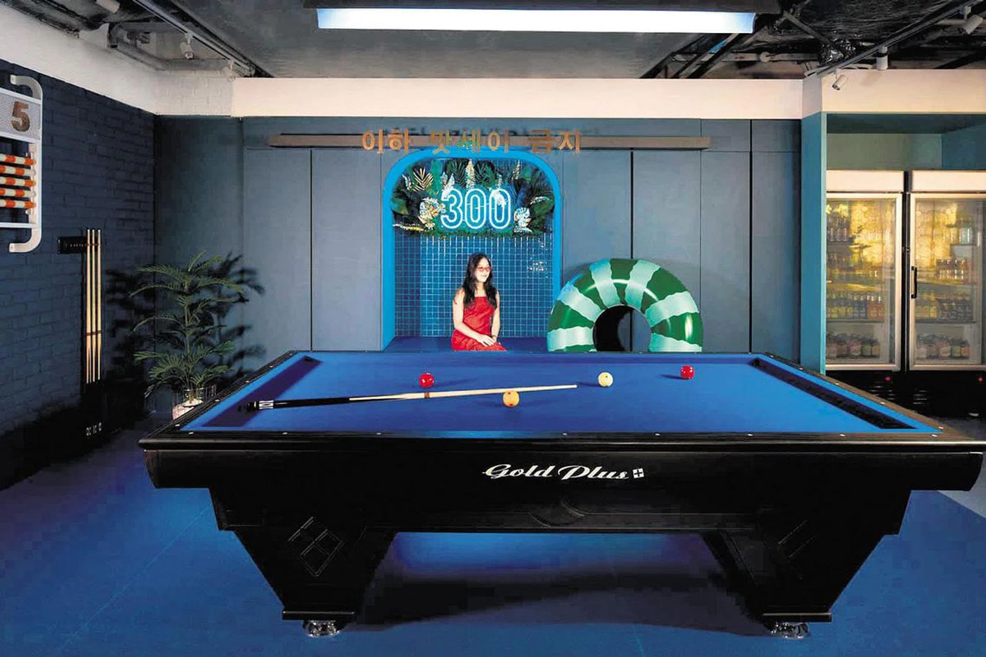 Pool bar with swimming pool concept