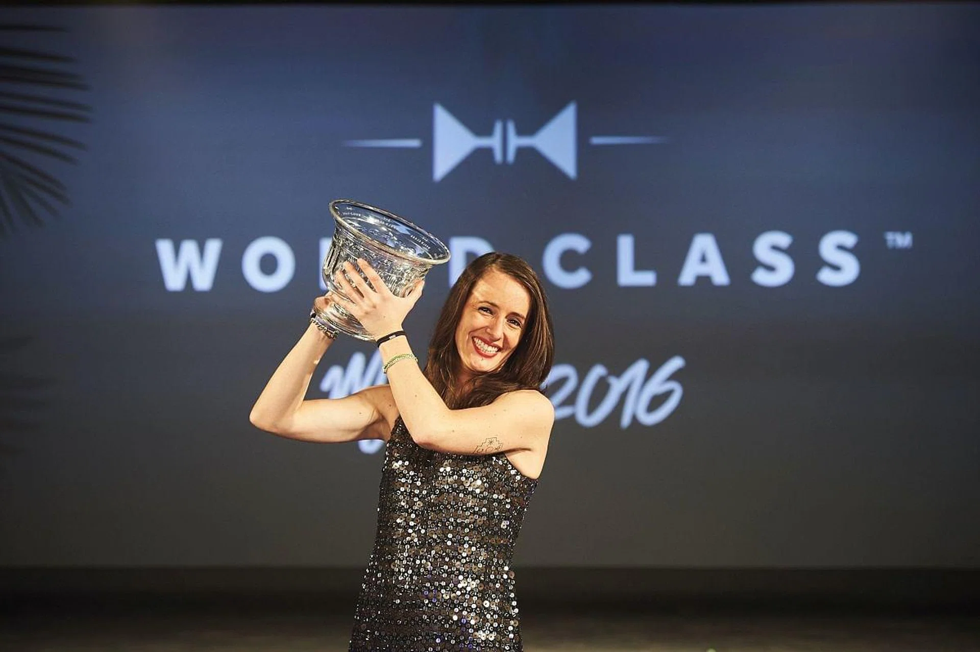 Jennifer Le Nechet is crowned World Class Bartender of the Year 2016 in Miami. (PRNewsFoto/WORLD CLASS)