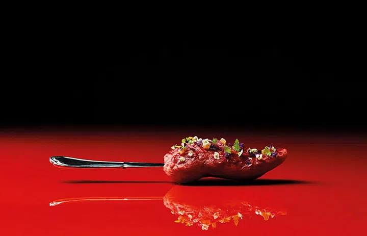 Alchemist's tasting menu includes a "Tongue Kiss", which invites the diner to lick toppings off the prosthetic.
