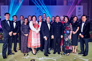 The Peak Diplomatic Ball at Shangri-La Hotel Singapore, Loh Yew Seng, Jaime Lee, Bipan Kapur, Priti Kapur, Ho Yat-Wai, Mdm Katarzyna Kosiniak-Kamysz, HE Zenon Kosiniak Kamysz Ambassador Of The Republic Of Poland, Rudi Venter, Geoff Tan, Claire Venter, Seah Kian Peng, Caroline Ngui, Jean Yap, Dr Swee Heng Chong & Patrick Chong