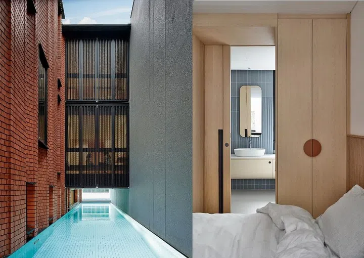 The creative use of materials is found both outside and inside the house. (Photo: Derek Swalwell)