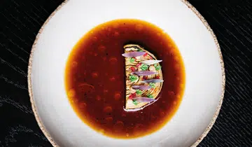 Known for its seasonal soups, Tian serves a version with Jerusalem artichoke, an invasive species in Austria.