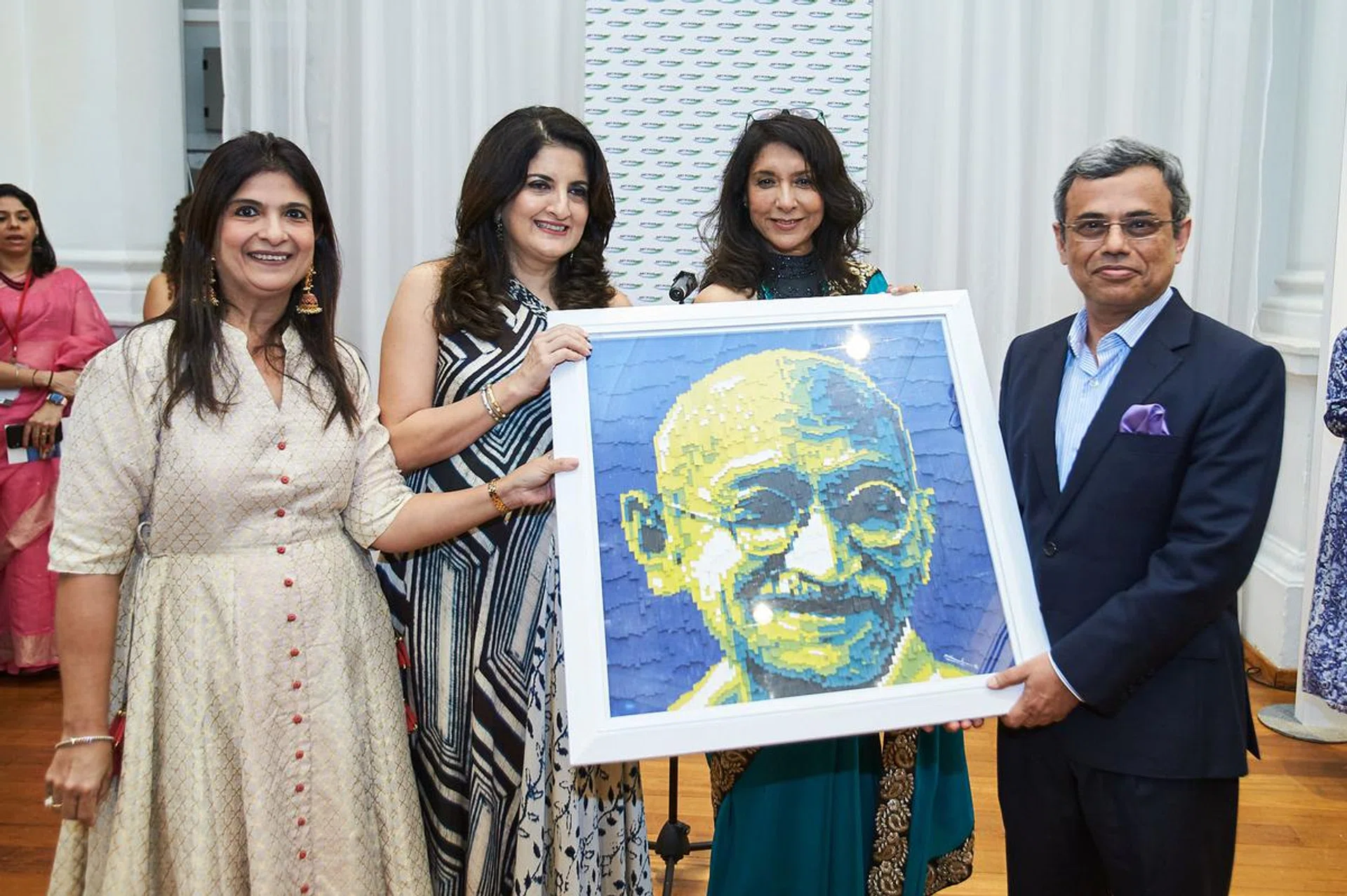 Sapna, Rajneeta, Kavita Raha & Indian High Commissioner His Excellency Mr Jawed Ashraf