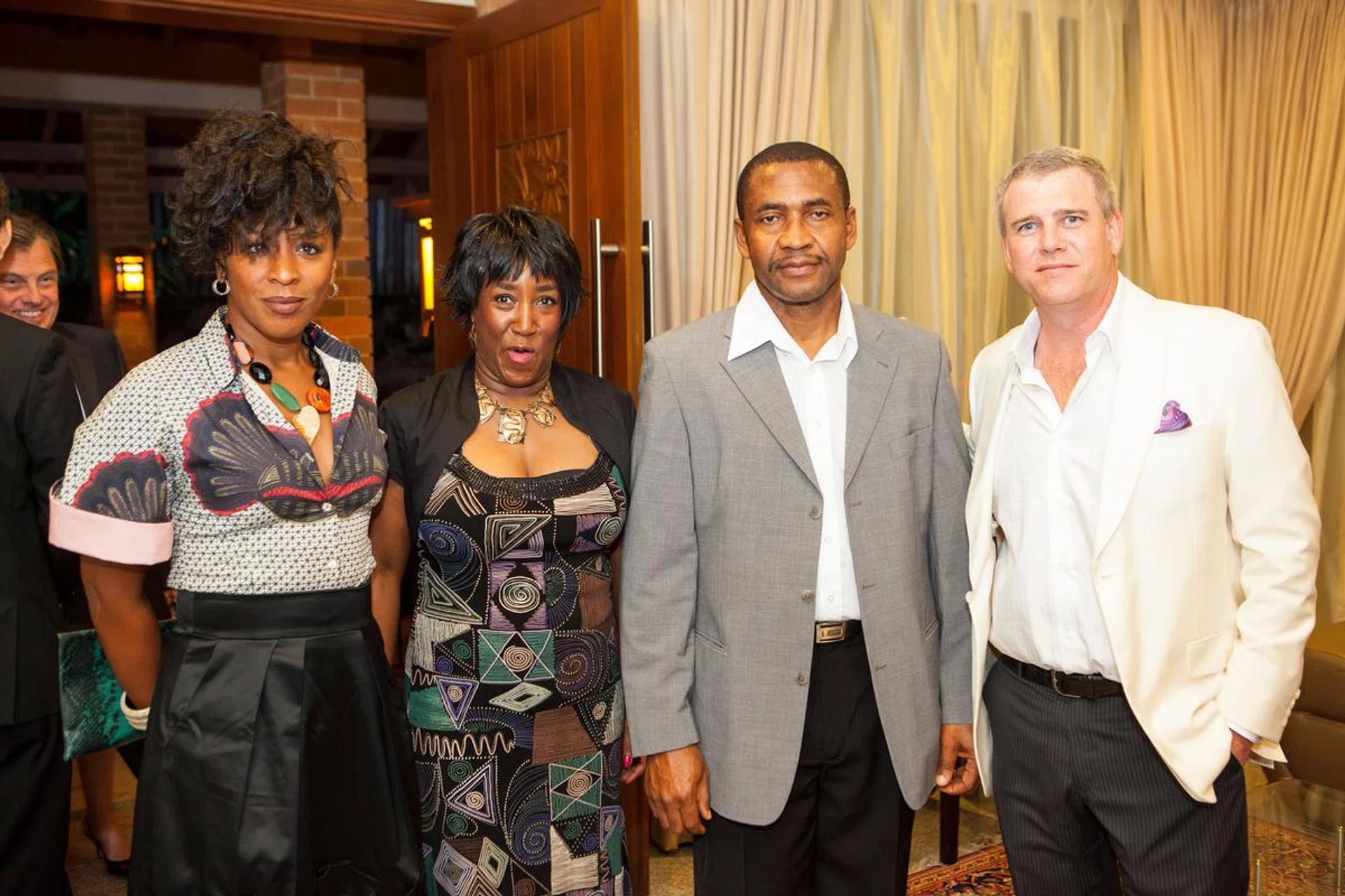 Crystal Meredith Wagar, H.E. Hazel Ngubeni, Christopher Peters & H.E. Kirk Wagar