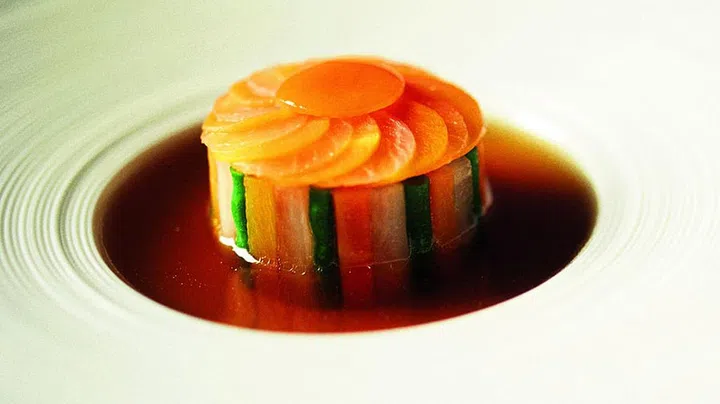 Chef Noboru Arai serves beautifully composed dishes.