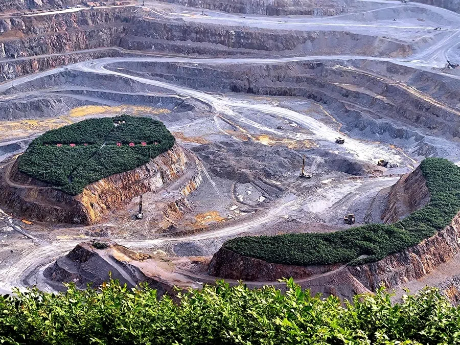 This photo taken on 17 May 2025 shows the Dexing Copper Mine, an open-pit copper mine in Dexing, in China’s central Jiangxi province.  (AFP)