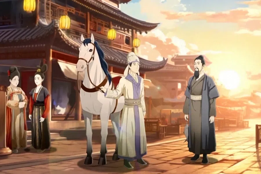A scene from Poems of Timeless Acclaim. (Screen grab from CCTV)