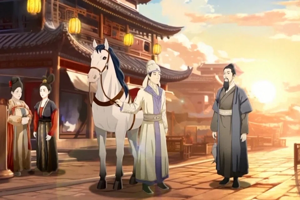 A scene from Poems of Timeless Acclaim. (Screen grab from CCTV)
