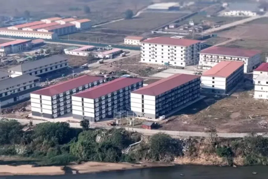 A scam hub in Myawaddy, a township located on the border of Myanmar and Thailand. (Courtesy of interviewee)