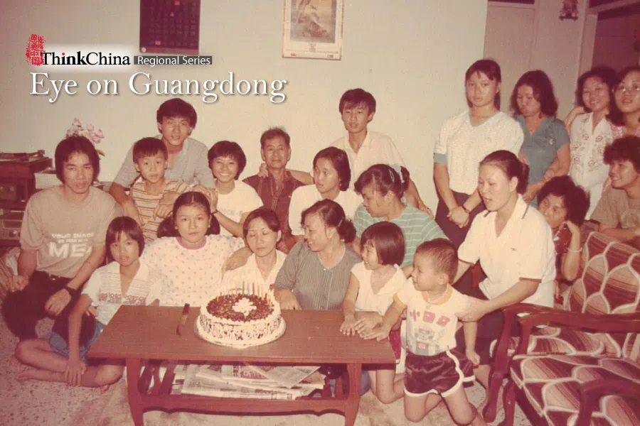 Mum’s side of the family at a birthday celebration for gonggong, circa 1980s.