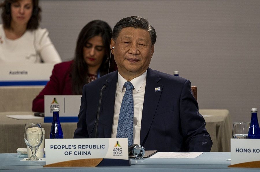 Xi Jinping, China's president, during an Asia-Pacific Economic Cooperation (APEC) leaders retreat in San Francisco, California, US, on 17 November 2023. (David Paul Morris/Bloomberg)