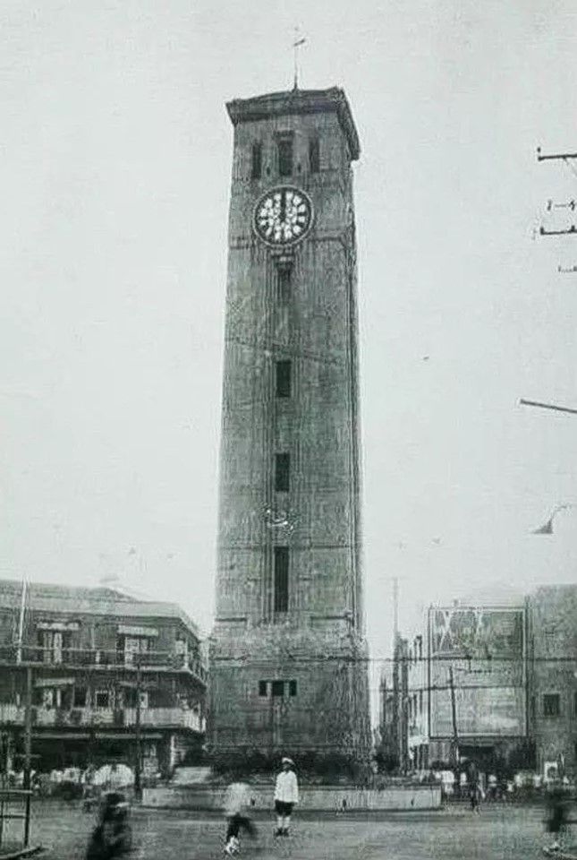 The Kawamura Memorial in Shanghai with its clock tower, known as the "Self-Chiming Clock" (大自鸣钟). (Internet)