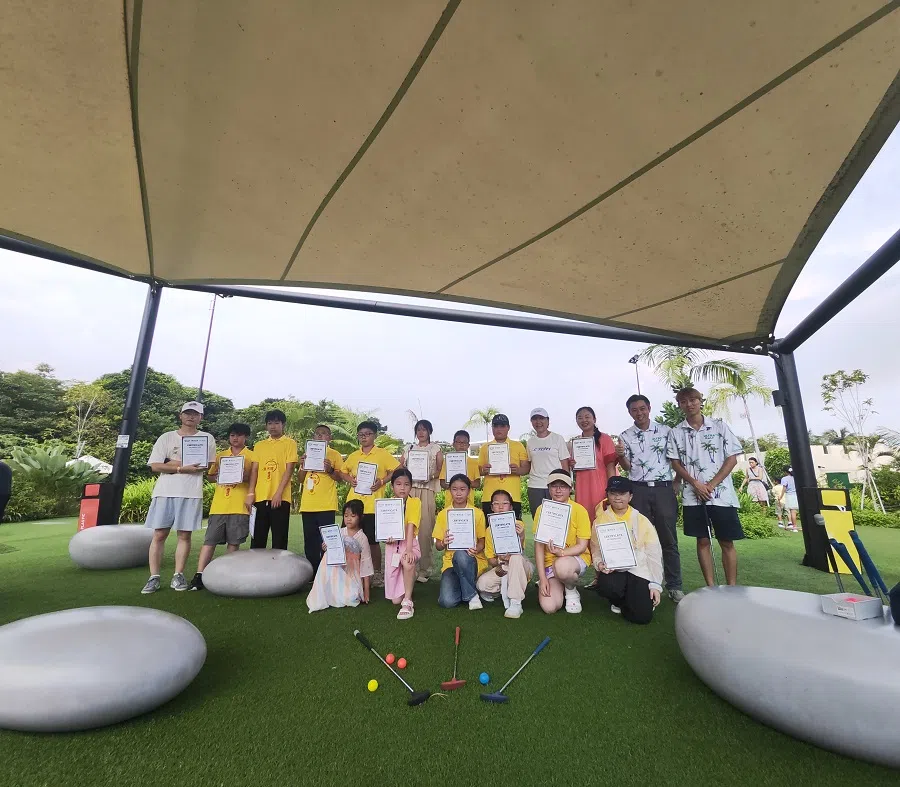 Le Yeah collaborated with the Shangri-La Group on a “Swing Science with Ultragolf” programme for participants to learn physics while playing golf. (Photo provided by interviewee)