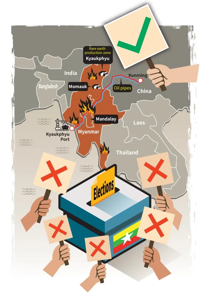 Can Myanmar make progress with its upcoming election? (Graphic: Chen Ruiqin)