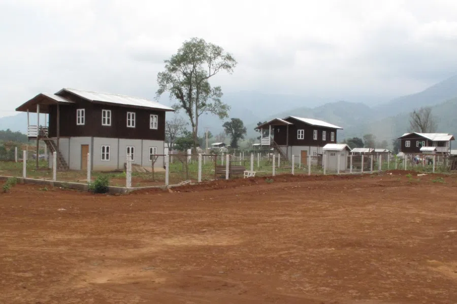 Tang Hpre village, which was relocated for the aborted Myitsone Dam project, 2011. (Wikimedia)